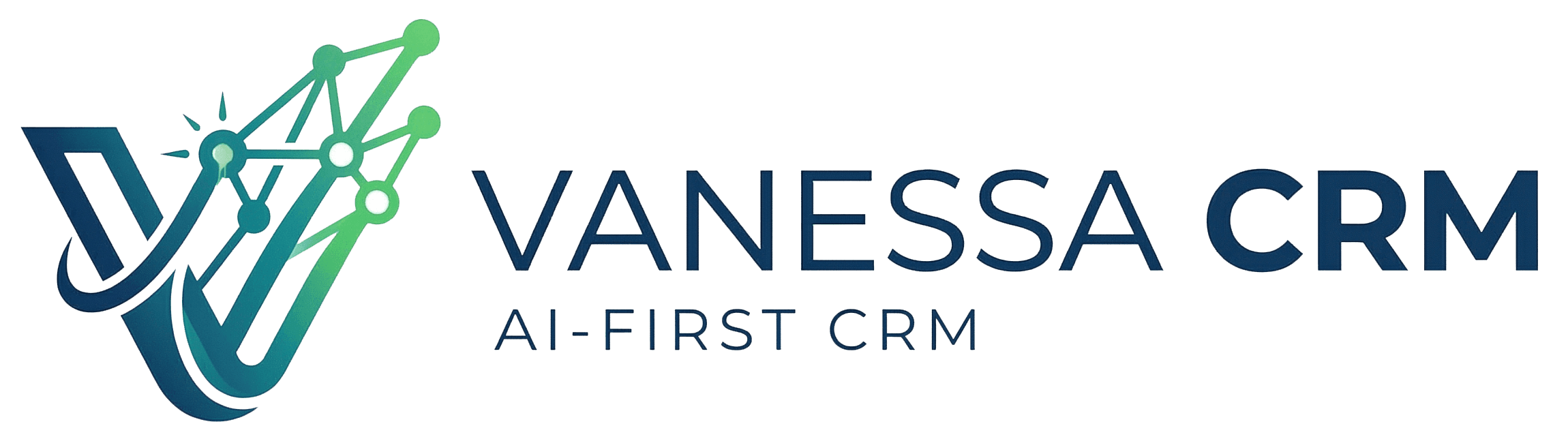 Vanessa CRM — logomarca AI-First CRM